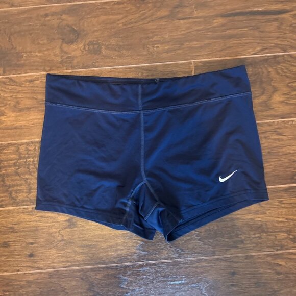 Nike Women's Navy Dri-Fit Performance Game Shorts, Size M - Picture 1 of 9
